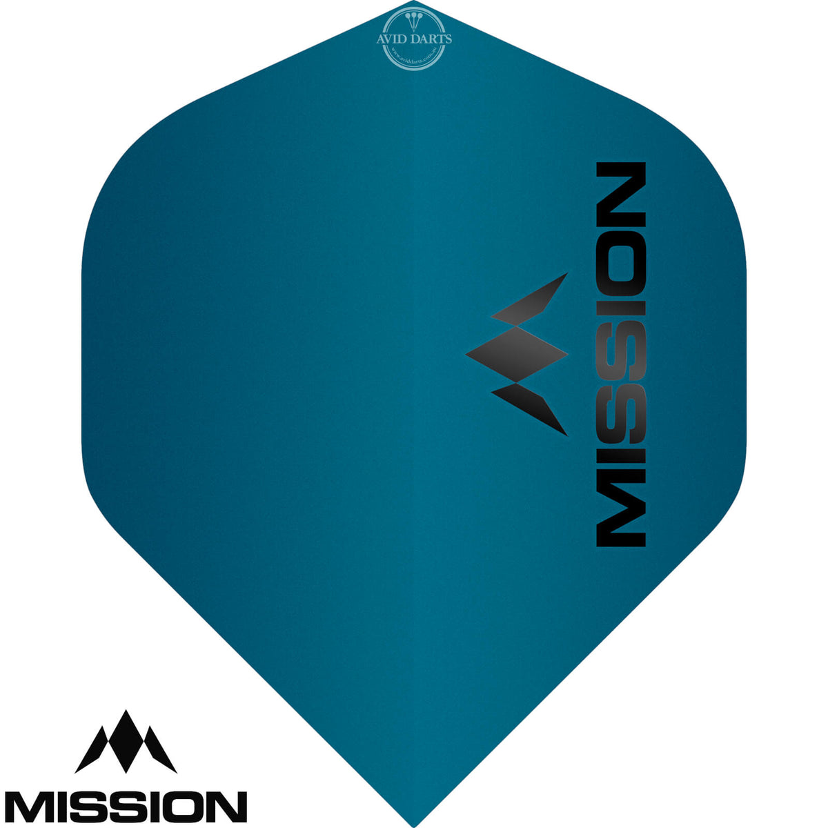 Dart Flights - Mission - Logo Matt - Big Wing Dart Flights Blue