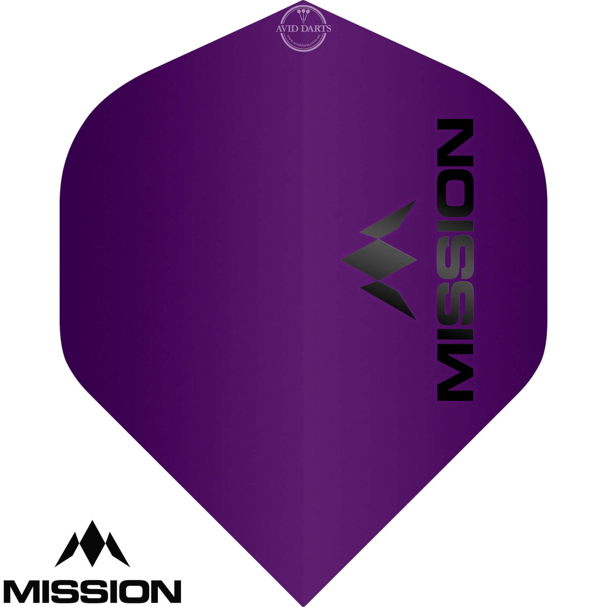 Dart Flights - Mission - Logo Matt - Big Wing Dart Flights Purple