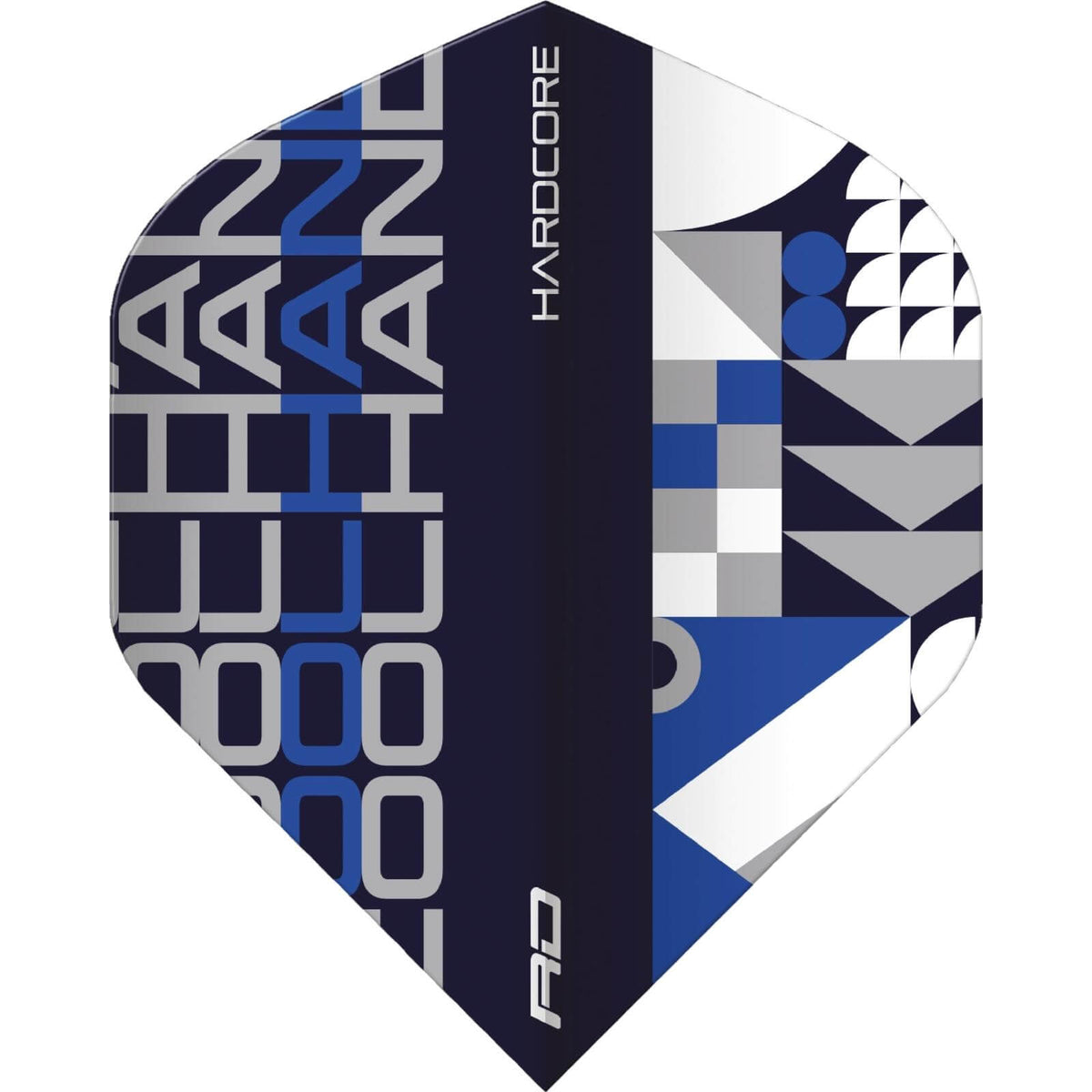 Dart Flights - Red Dragon - Hardcore Luke Humphries Stack - Big Wing Dart Flights Black