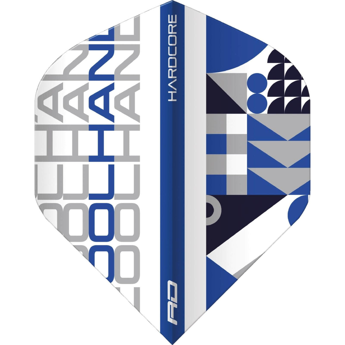 Dart Flights - Red Dragon - Hardcore Luke Humphries Stack - Big Wing Dart Flights White