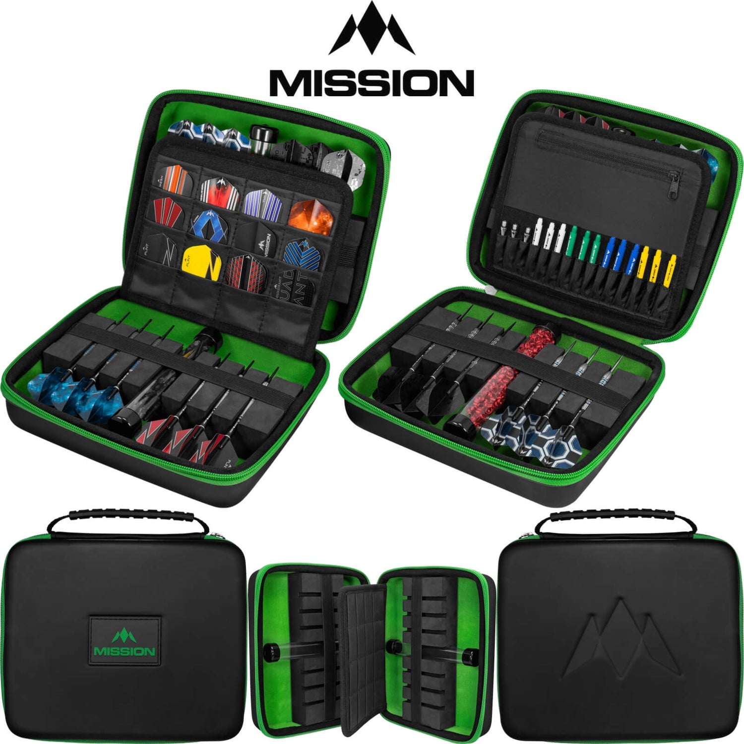 Mission - Freedom Luxor Darts Case - Green