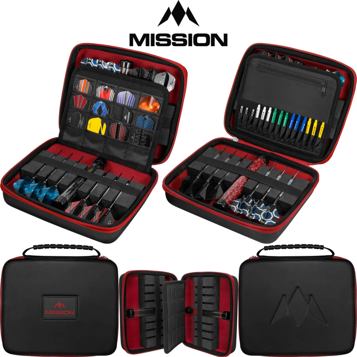Mission - Freedom Luxor Darts Case - Red