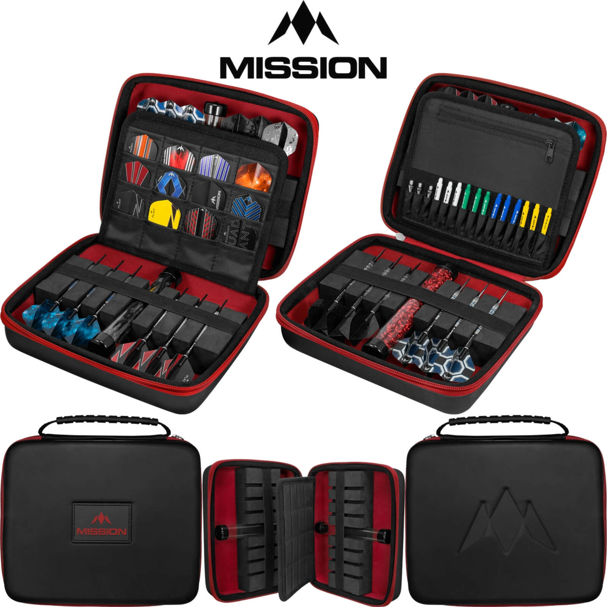 Dart Cases - Mission - Freedom Luxor Darts Case Red