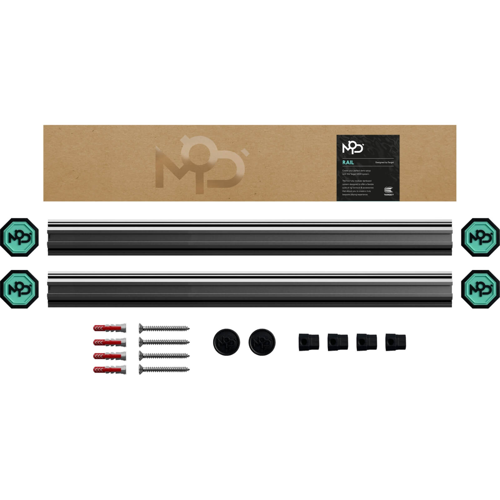 Dartboard Accessories - Target - MOD - Rails - 2 x 350mm 