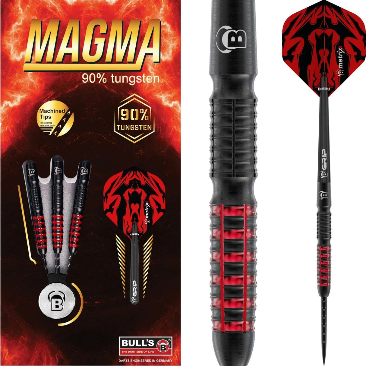 BULL'S - Magma Darts - 90% Tungsten - 21g 23g 25g -
