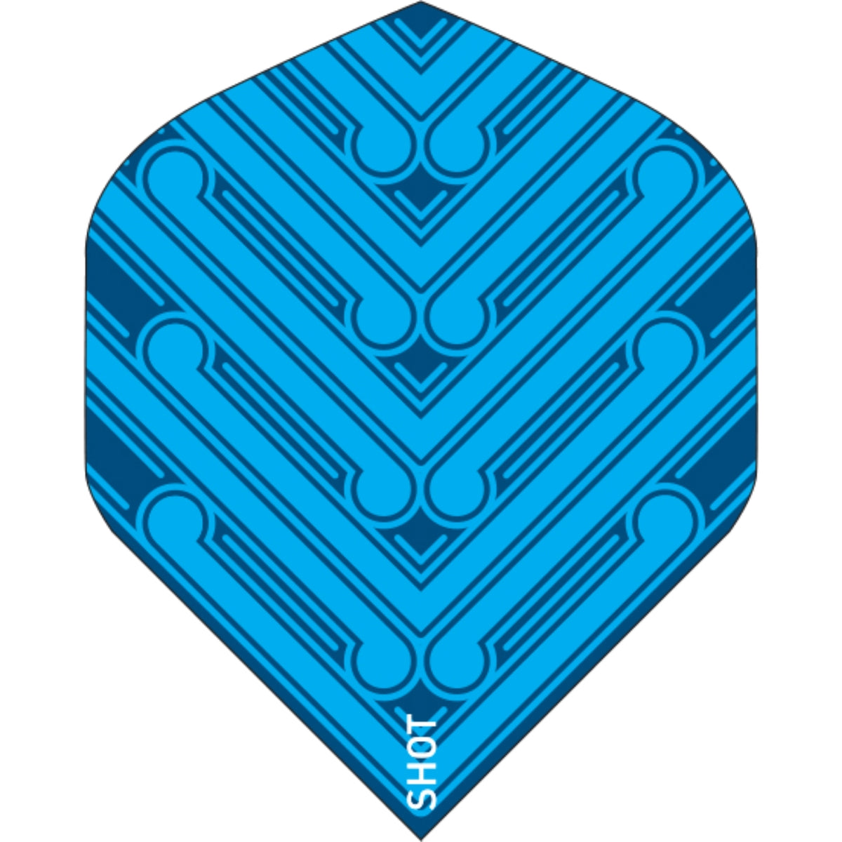Dart Flights - Shot - Manu - Big Wing Dart Flights Blue