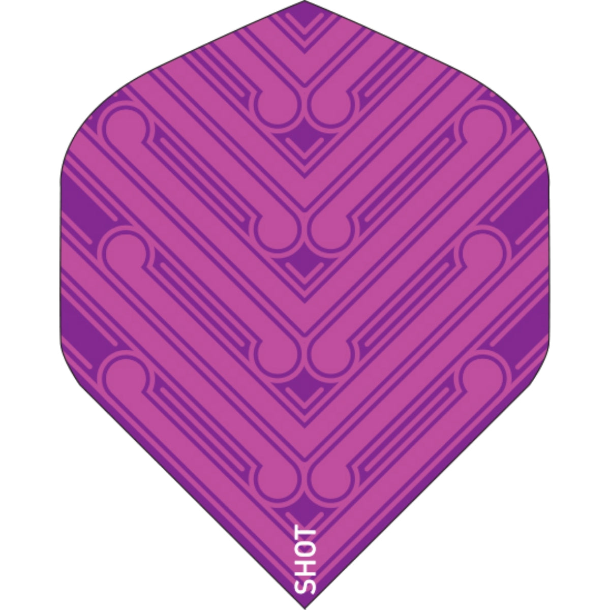 Dart Flights - Shot - Manu - Big Wing Dart Flights Pink