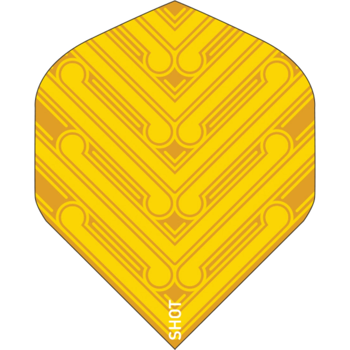 Dart Flights - Shot - Manu - Big Wing Dart Flights Yellow