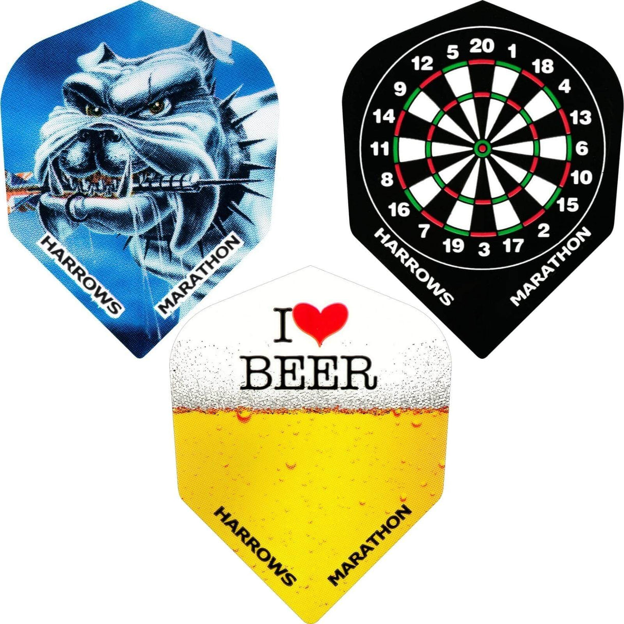 Harrows - Marathon Assorted - Standard Dart Flights -