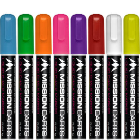 Mission - Liquid Chalk Markers - Pack of 8 - Coloured -