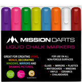 Mission - Liquid Chalk Markers - Pack of 8 - Coloured -