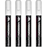 Mission - Liquid Chalk Markers - Pack of 4 - White -