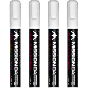 Mission - Liquid Chalk Markers - Pack of 4 - White -