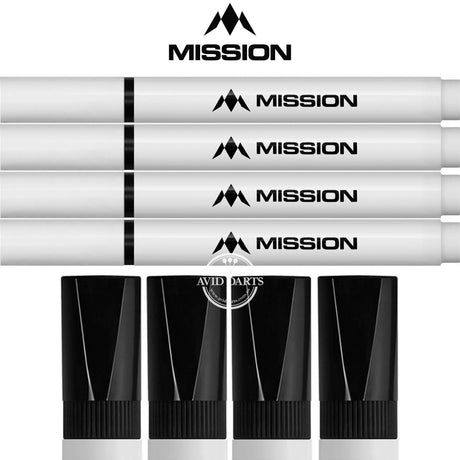 Mission - Black Whiteboard Marker Pen Kit - 4 Pack -