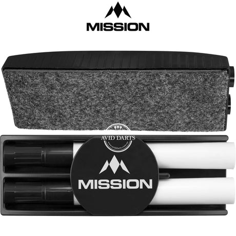 Mission - Whiteboard Kit - Premium Dry Eraser with 2 Dry Wipe Marker Pens -