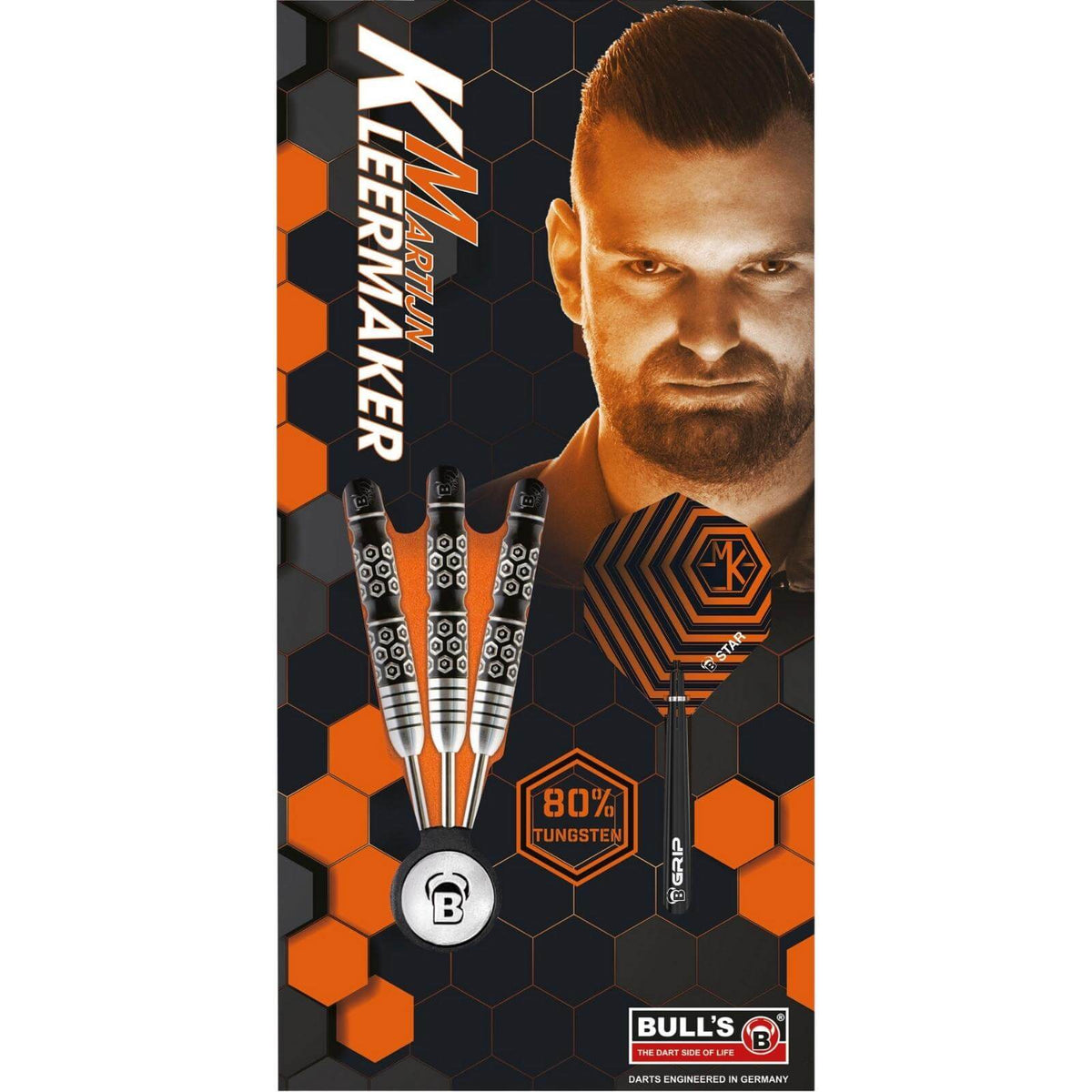 Darts - BULL&#39;S - Martijn Kleermaker Darts - Steel Tip - 80% Tungsten - 21g 23g 25g 