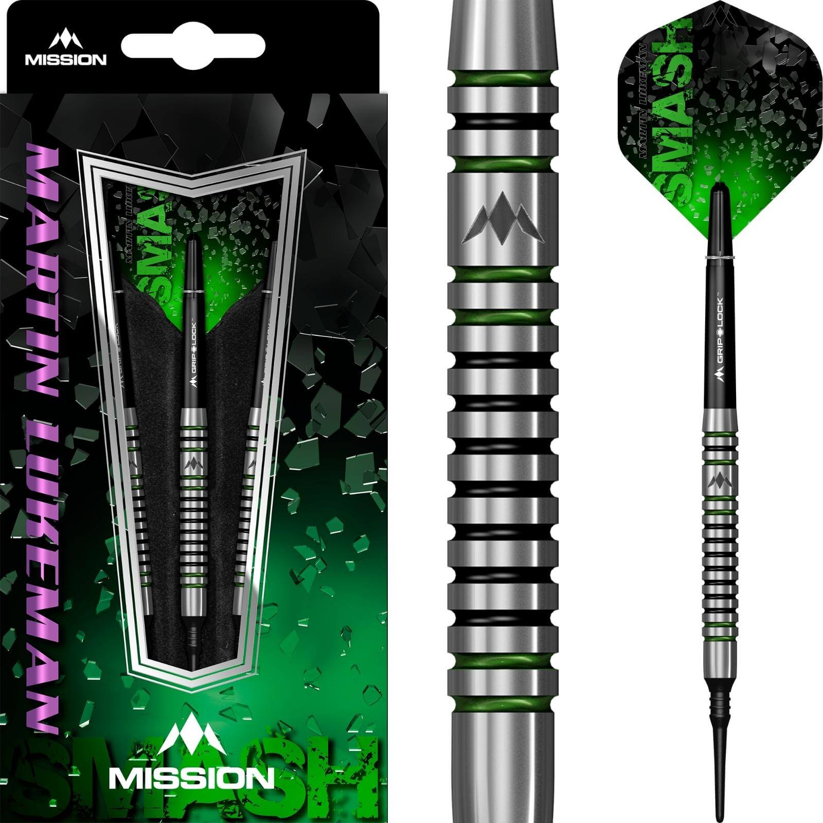 Darts - Mission - Martin Lukeman Darts - Soft Tip - 90% Tungsten - 20g 