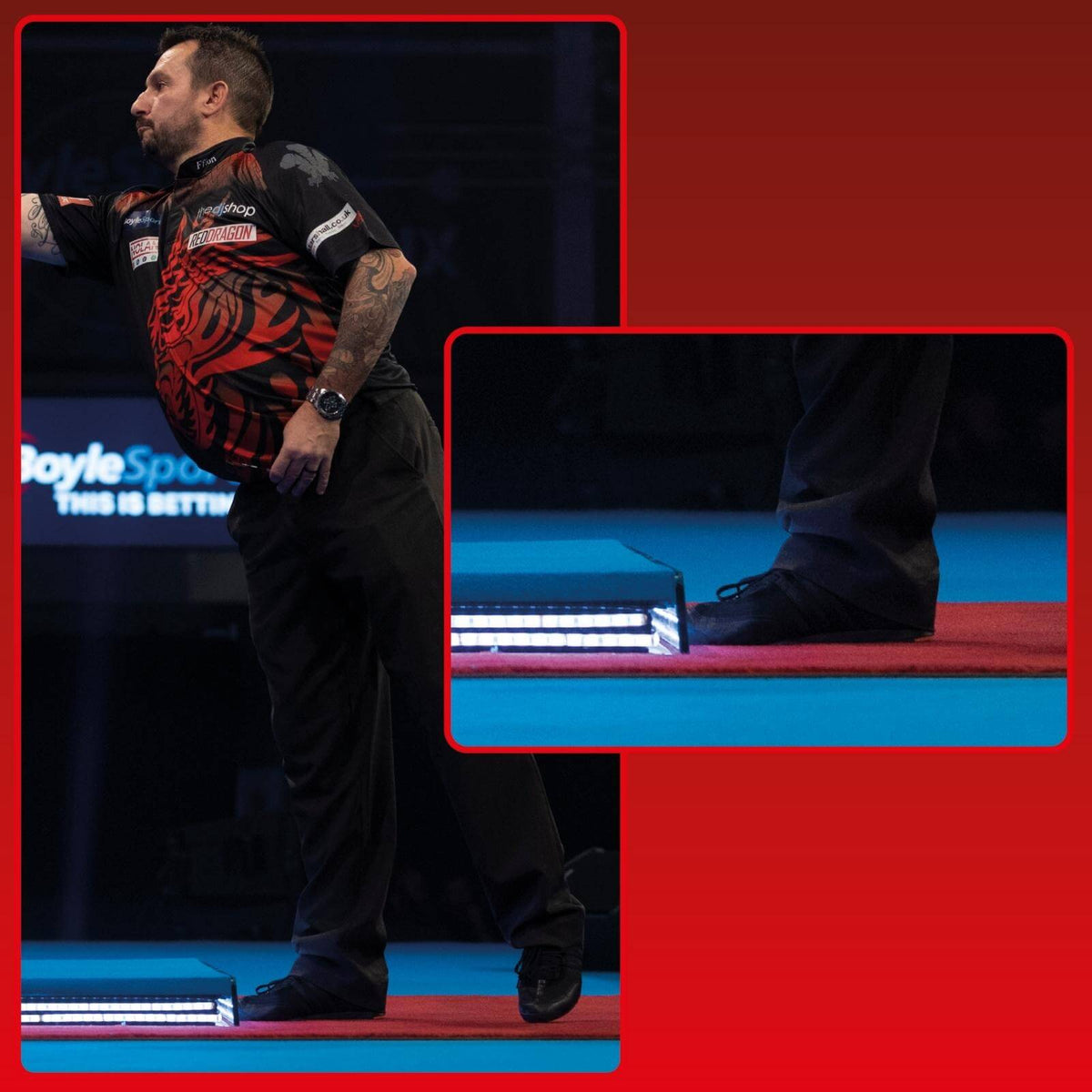 Dart Mats - Red Dragon - Pro Position Dart Mat 