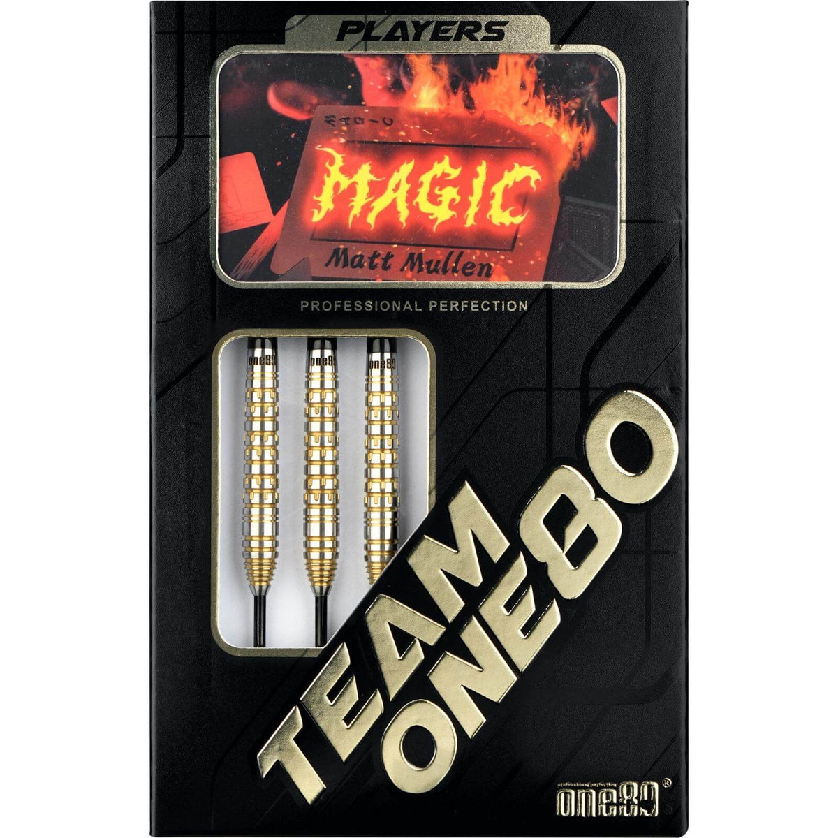 Darts - One80 - Matt Mullen Darts - Steel Tip - 90% Tungsten - 23g 