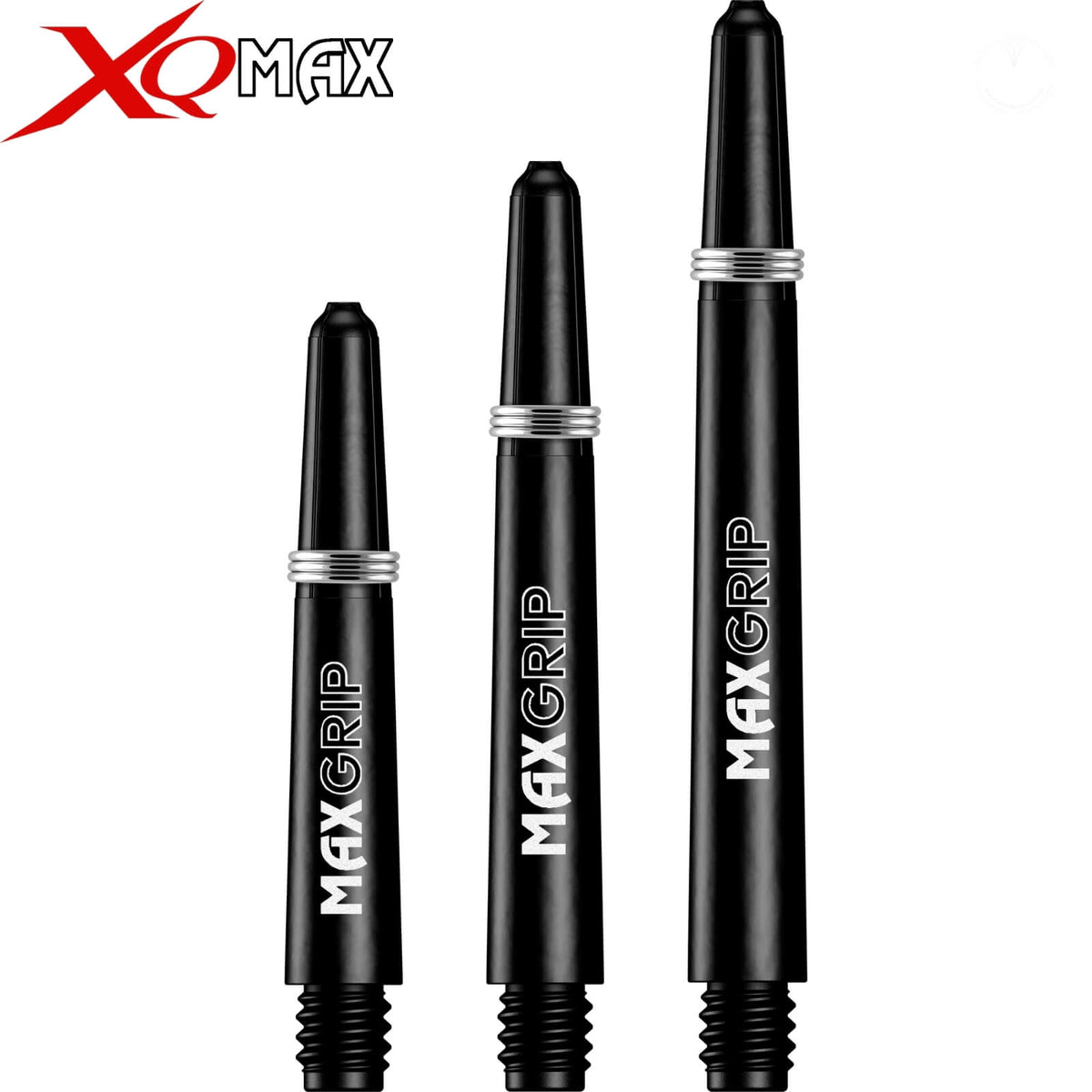 Dart Shafts - XQMax - Max Grip Nylon Dart Shafts Short (34mm) / Black