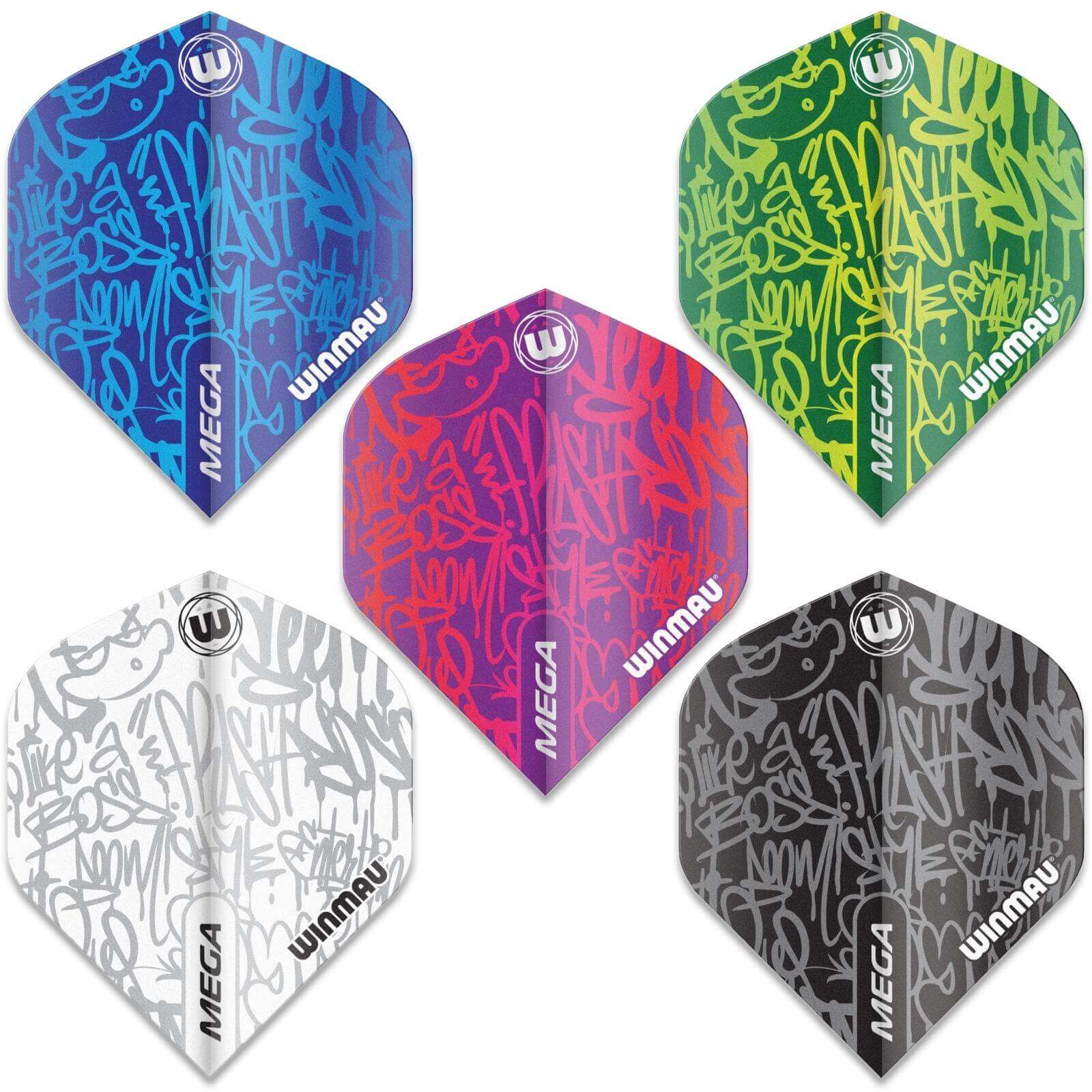 Dart Flights - Winmau - Mega Standard - Big Wing Dart Flights 