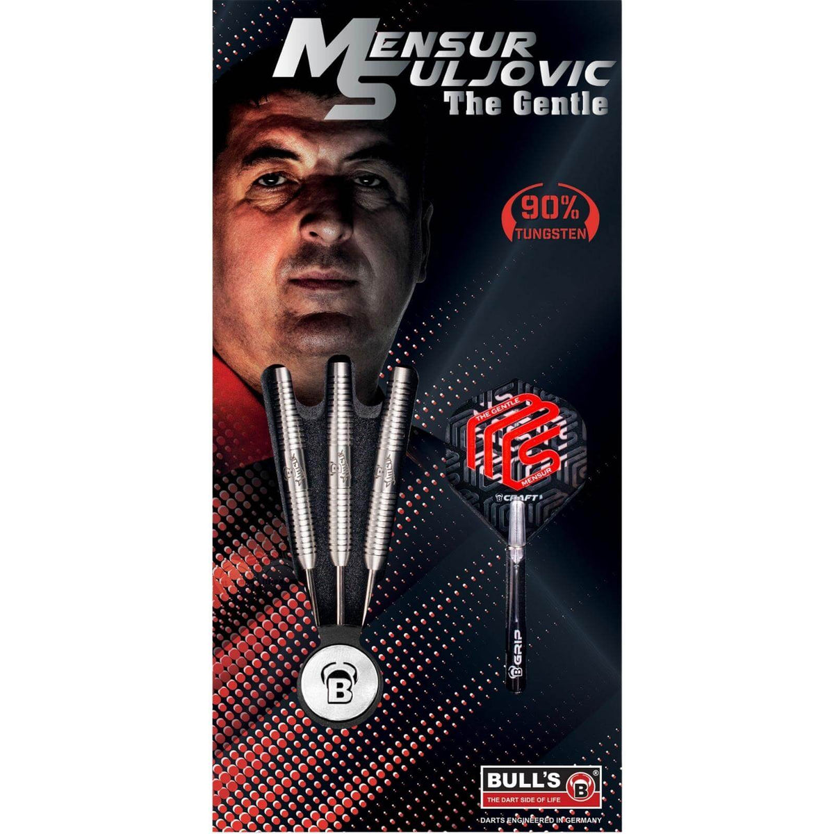 Darts - BULL&#39;S - Mensur Suljovic Original Darts - Steel Tip - 90% Tungsten - 21g 23g 25g 