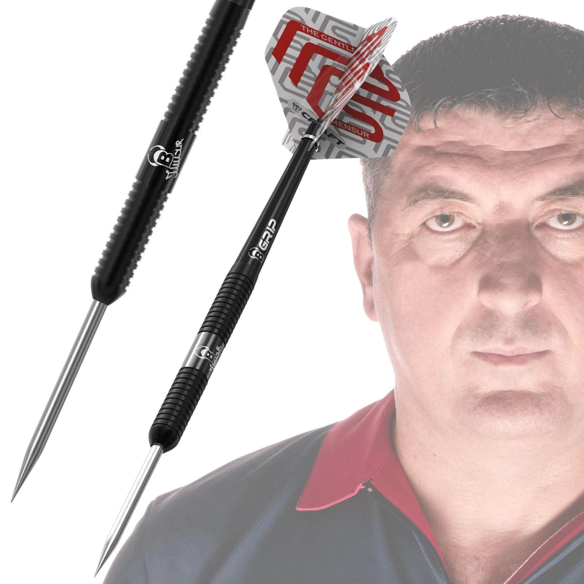 ダーツ Bull`s Champions Mensur Suljovic 23g BULL'S Champions Mensur Suljovic Black-Edition Steel Dart 21