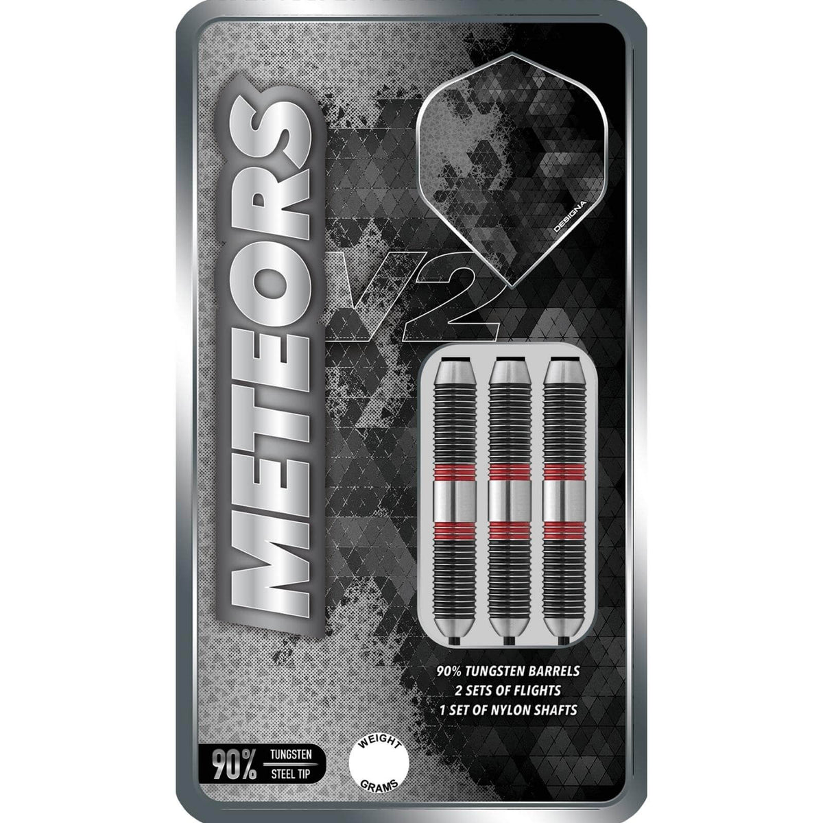 Darts - Designa - Meteors V2 M3 Darts - Steel Tip - 90% Tungsten - 40g 44g 48g 