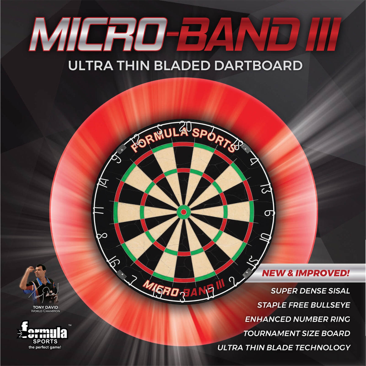 Dartboards - Formula Sports - Micro-Band III Dartboard 