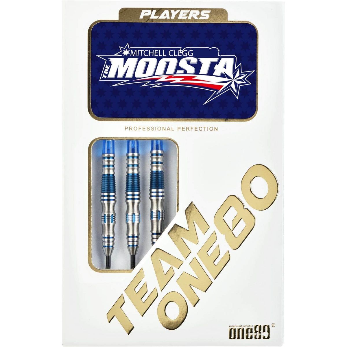 Darts - One80 - Mitchell Clegg Signature II Darts - Steel Tip - 90% Tungsten - 23g 