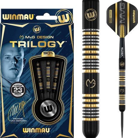 Winmau - MvG Trilogy Darts - 90% Tungsten - 21.5g 23g 24g -