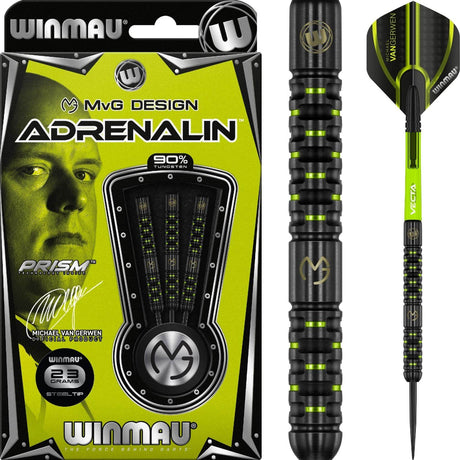 Winmau - MvG Adrenalin Darts - 90% Tungsten - 22g 23g 24g 25g -