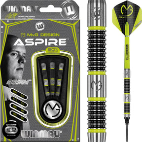 Winmau - MvG Aspire Darts - Soft Tip - 80% Tungsten - 20g -