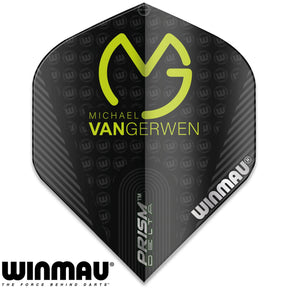 Winmau - MvG Prism Delta - Big Wing Dart Flights - Black