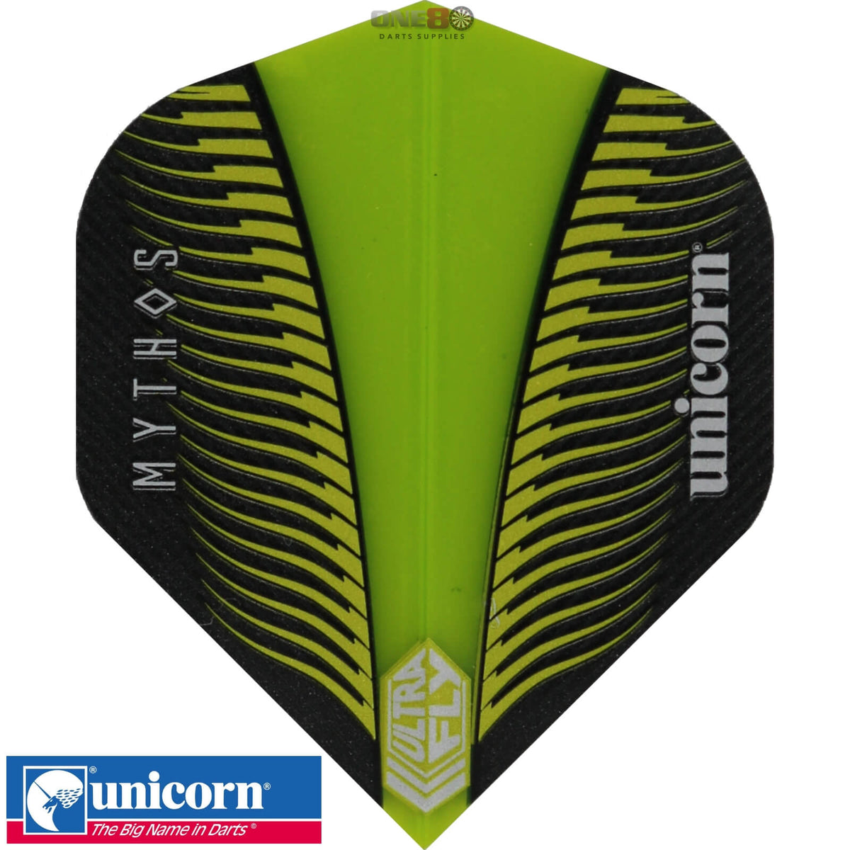 Dart Flights - Unicorn - Ultrafly Mythos Griffin - Big Wing Dart Flights Lime