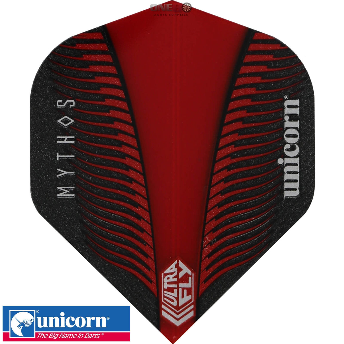 Dart Flights - Unicorn - Ultrafly Mythos Griffin - Big Wing Dart Flights Red