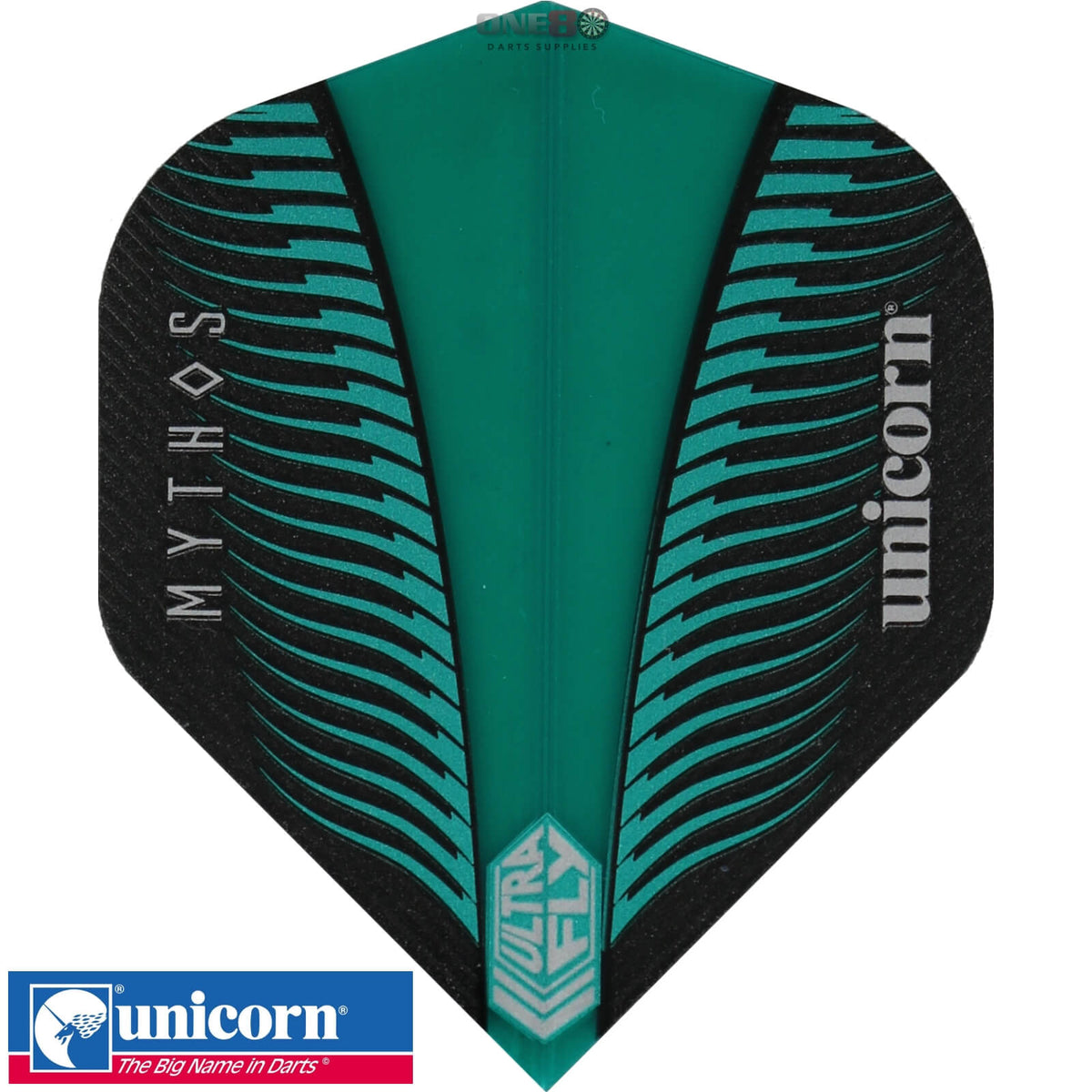 Dart Flights - Unicorn - Ultrafly Mythos Griffin - Big Wing Dart Flights Teal