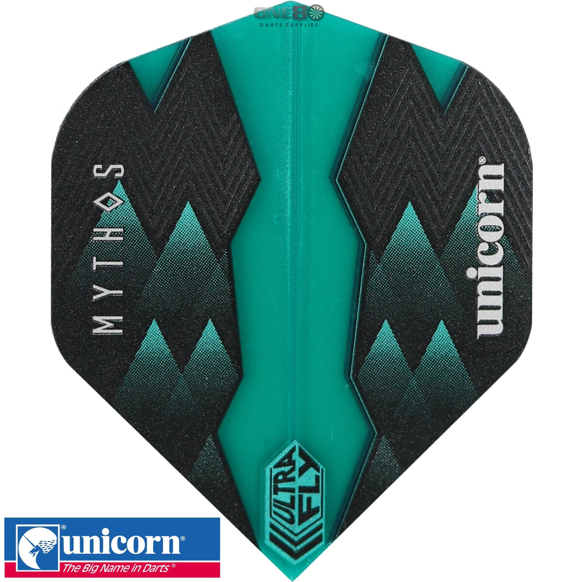 Dart Flights - Unicorn - Ultrafly Mythos Hydra - Big Wing Dart Flights Teal