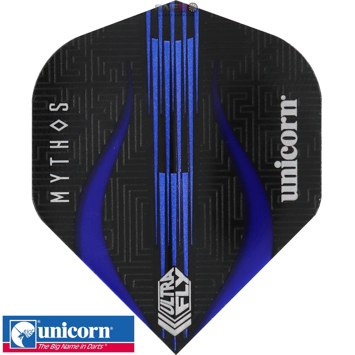 Dart Flights - Unicorn - Ultrafly Mythos Minotaur - Big Wing Dart Flights Blue