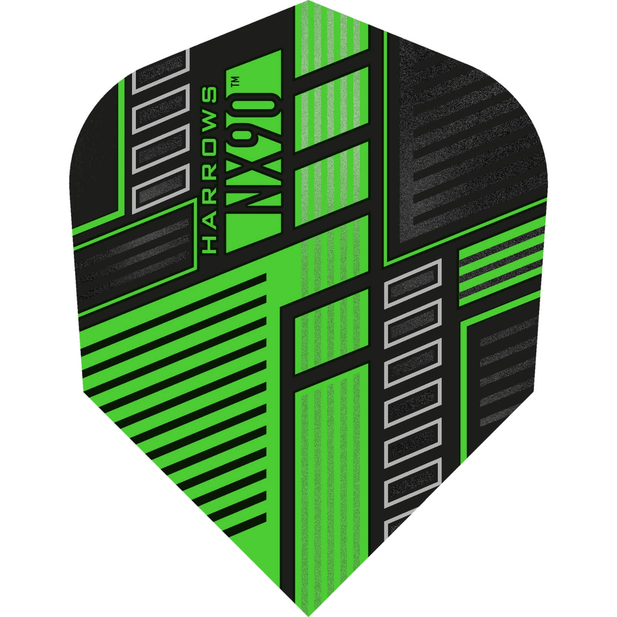 Dart Flights - Harrows - NX90 - Standard Dart Flights Green