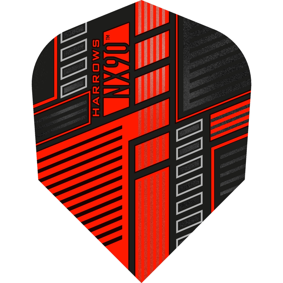 Dart Flights - Harrows - NX90 - Standard Dart Flights Red