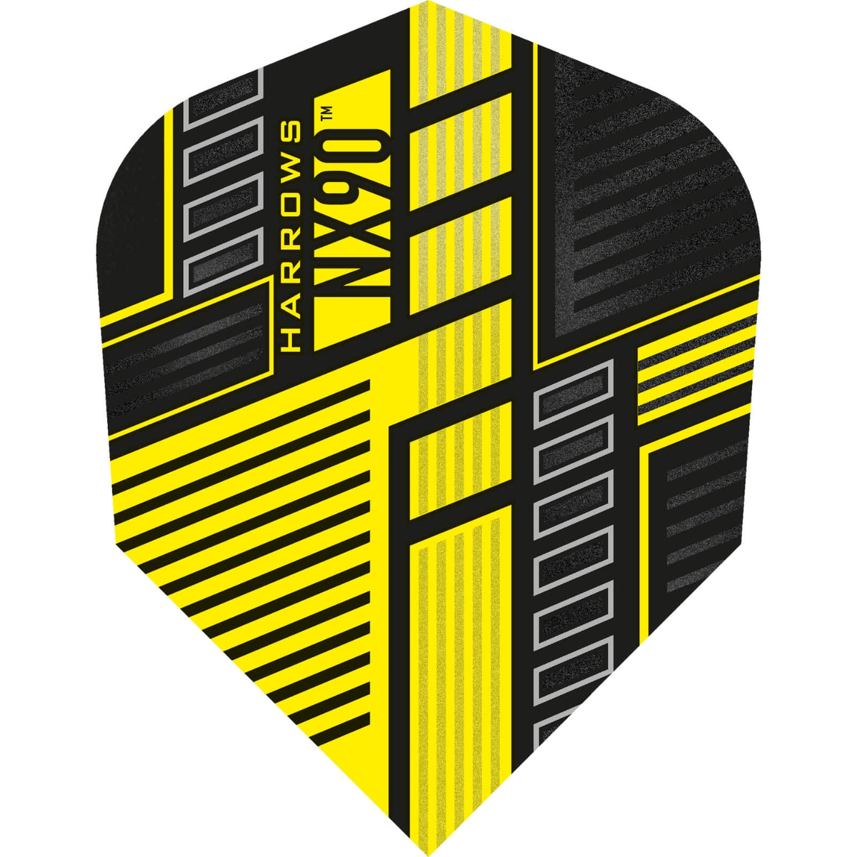 Dart Flights - Harrows - NX90 - Standard Dart Flights Yellow