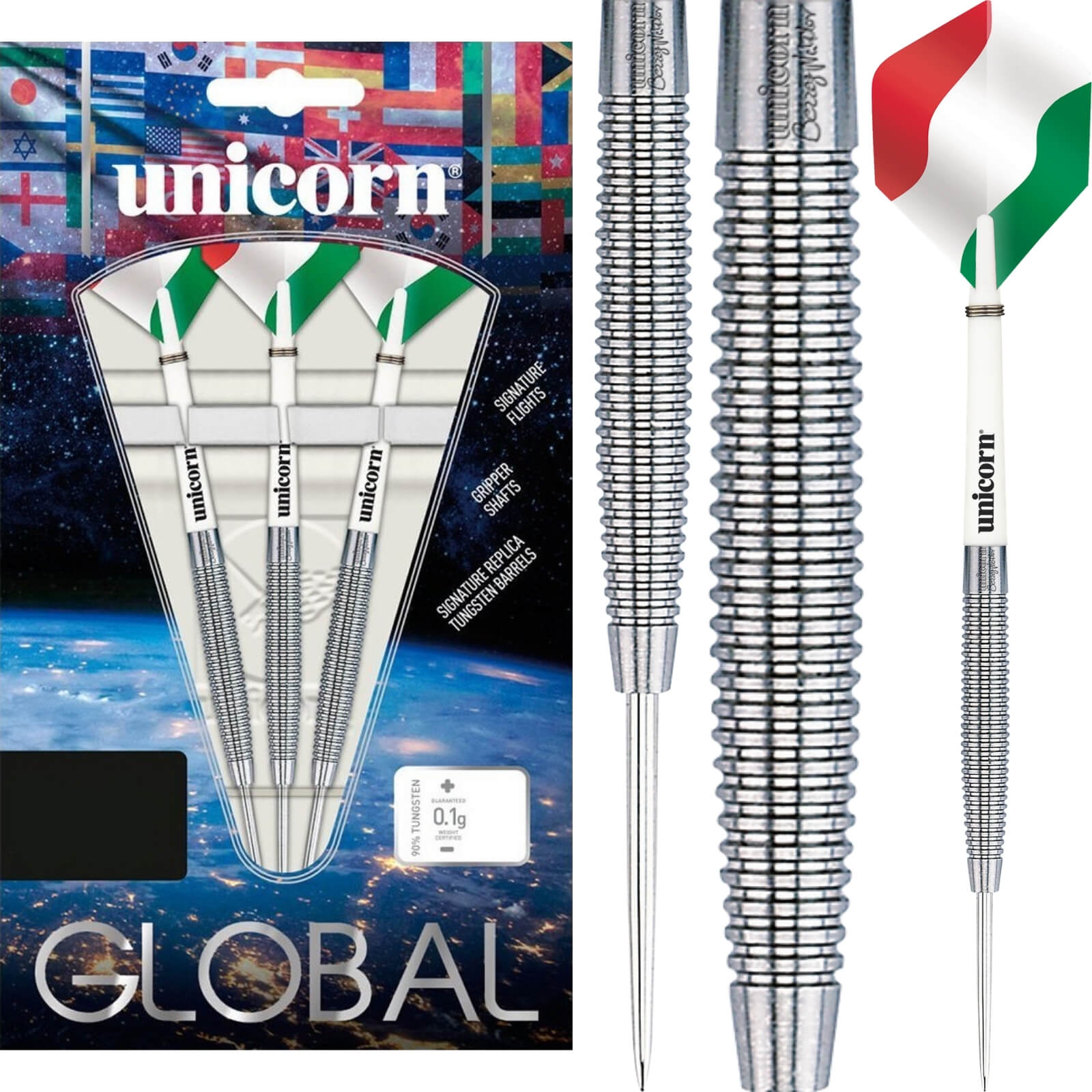 Darts - Unicorn - Nandor Bezzeg Darts - Steel Tip - 90% Tungsten - 23g 