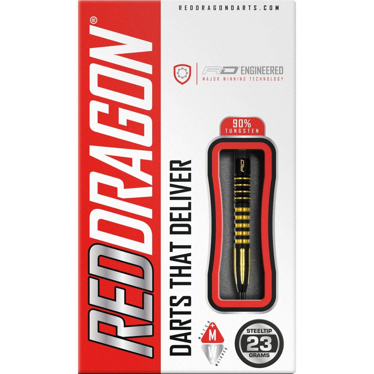 Darts - Red Dragon - Neil Duff Darts - Steel Tip - 90% Tungsten - 23g 