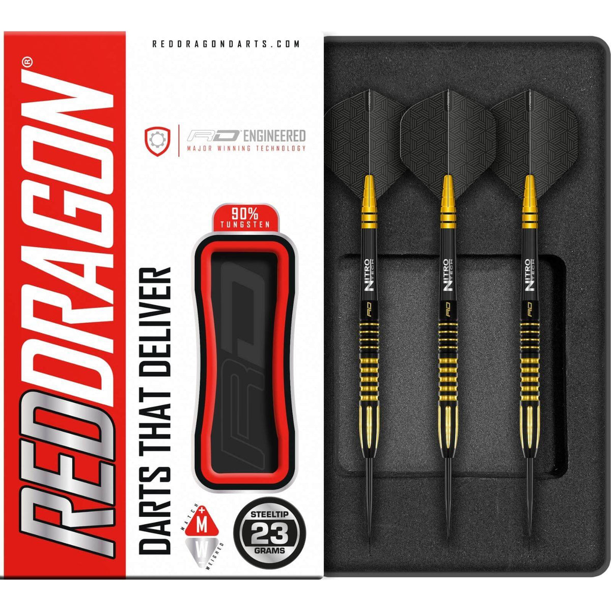 Darts - Red Dragon - Neil Duff Darts - Steel Tip - 90% Tungsten - 23g 