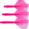 Condor - Axe Neon Standard - Big Wing Dart Flights - Integrated Flight & Shaft System - Short (21.5mm) / Pink