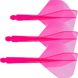 Condor - Axe Neon Standard - Big Wing Dart Flights - Integrated Flight & Shaft System - Short (21.5mm) / Pink