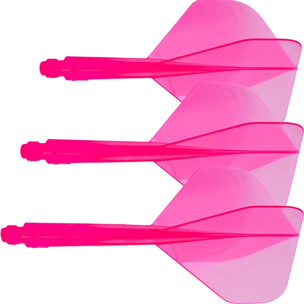 Dart Flights - Condor - Axe Neon Standard - Big Wing Dart Flights - Integrated Flight &amp; Shaft System Short (21.5mm) / Pink
