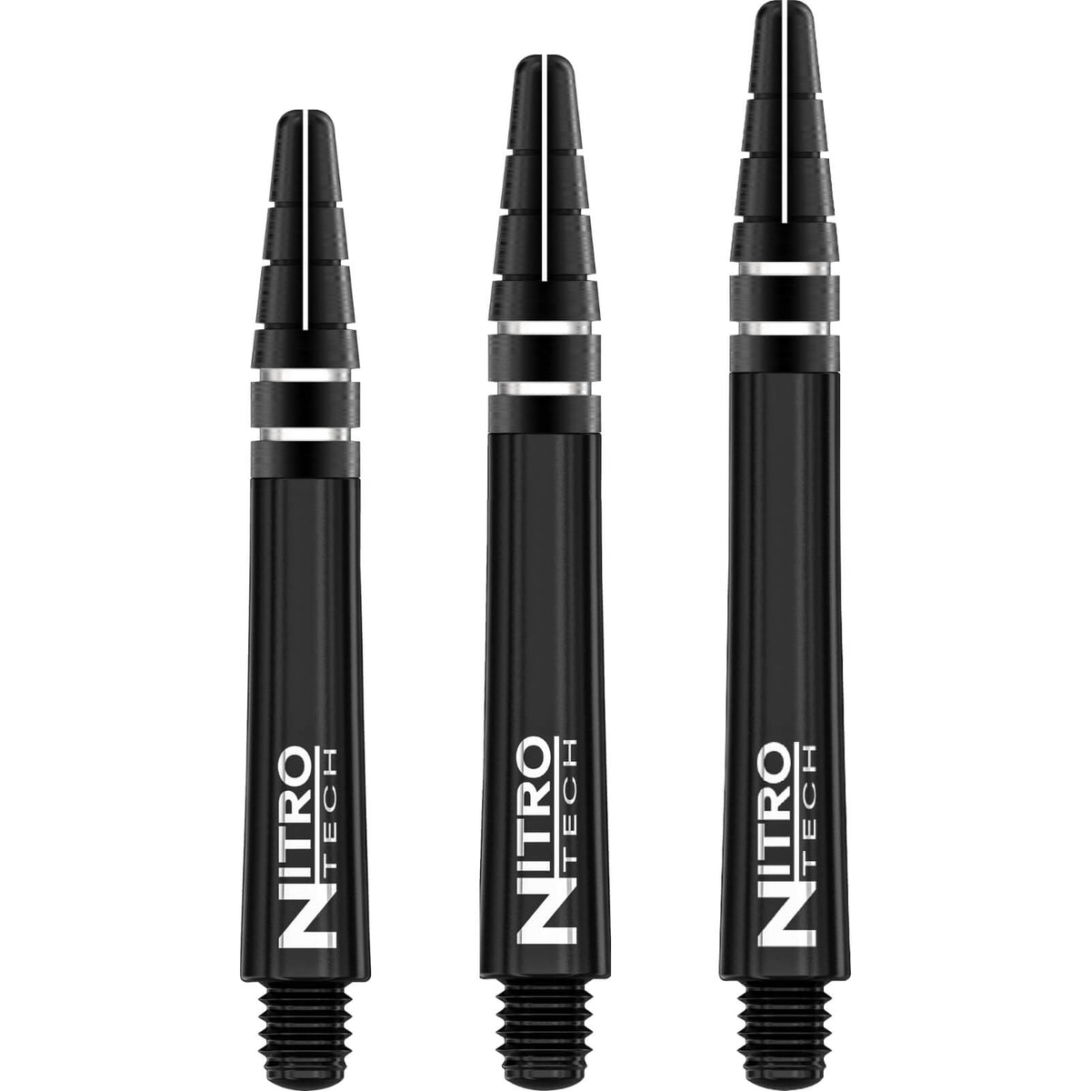 Dart Shafts - Red Dragon - Nitrotech - Hybrid Dart Shafts Short (36mm) / Black