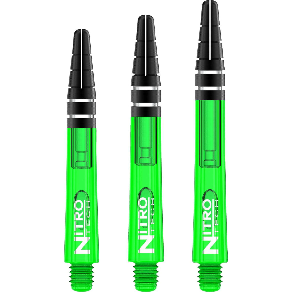 Dart Shafts - Red Dragon - Nitrotech - Hybrid Dart Shafts Short (36mm) / Green